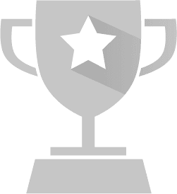 Symbole d’un trophée avec une étoile – représente le leadership sur le marché.