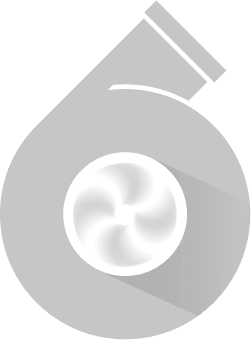 Symbole d’un turbocompresseur – représente l’amélioration des performances et de la puissance.