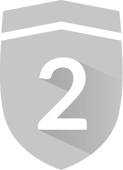 Symbole d’un bouclier avec le chiffre 2 – représente jusqu’à 2 ans de garantie moteur.