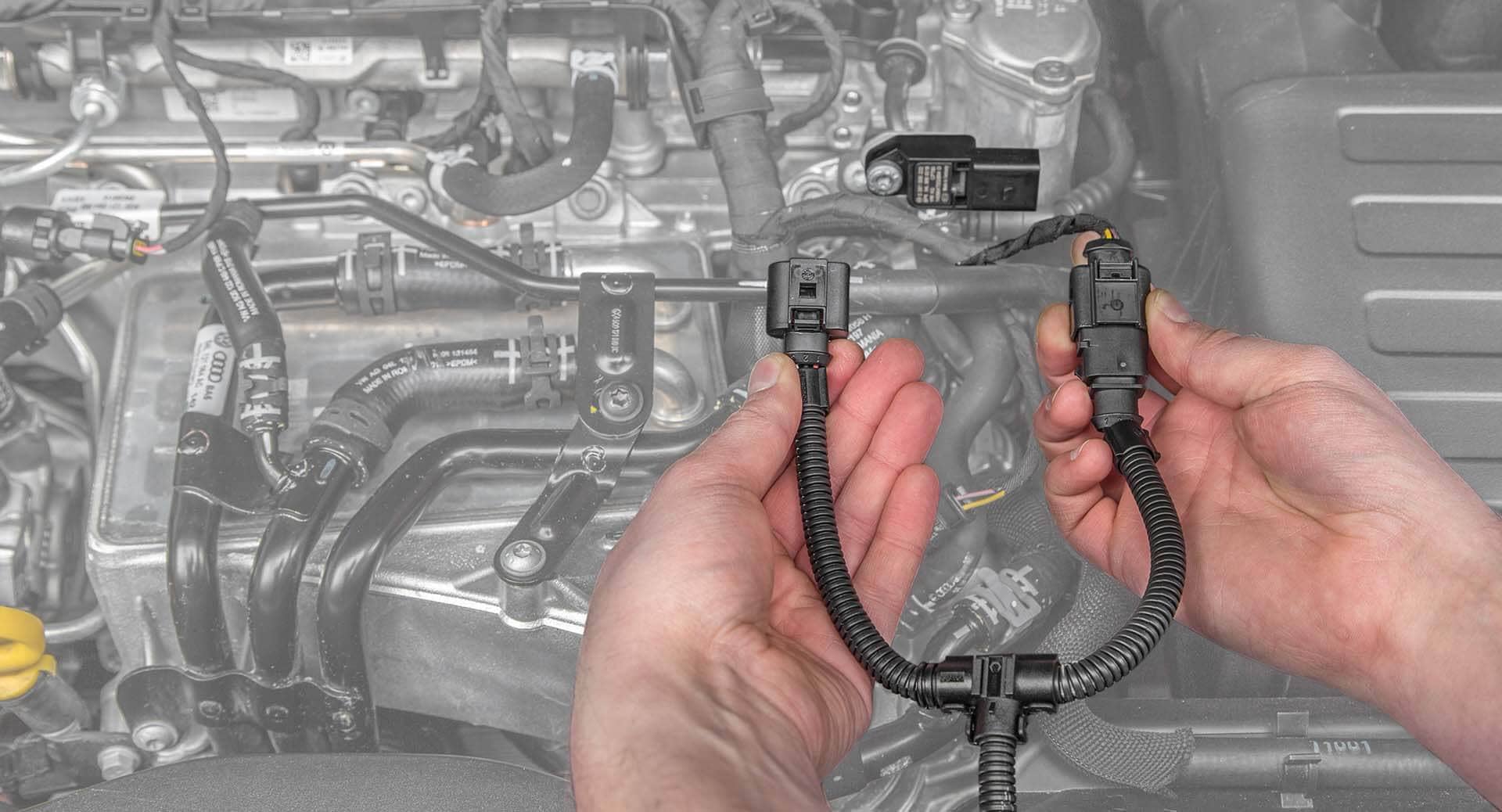 Raccordement du faisceau de câbles